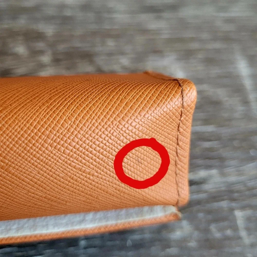 TORY BURCH Orange Slim Eyeglass Sunglass Snap Hard Case One Size